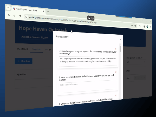 Add Questions and Answers