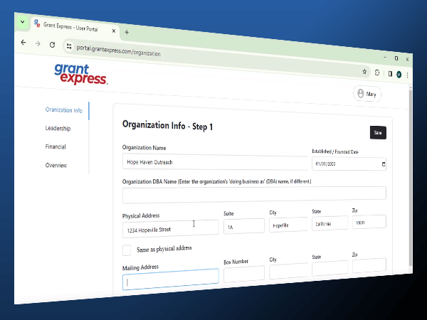 Setup Your Organization Info